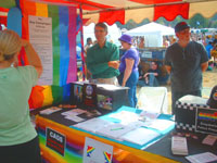 The Croydon stall at Brighton Pride