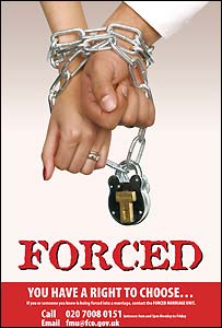 Forced marriage poster